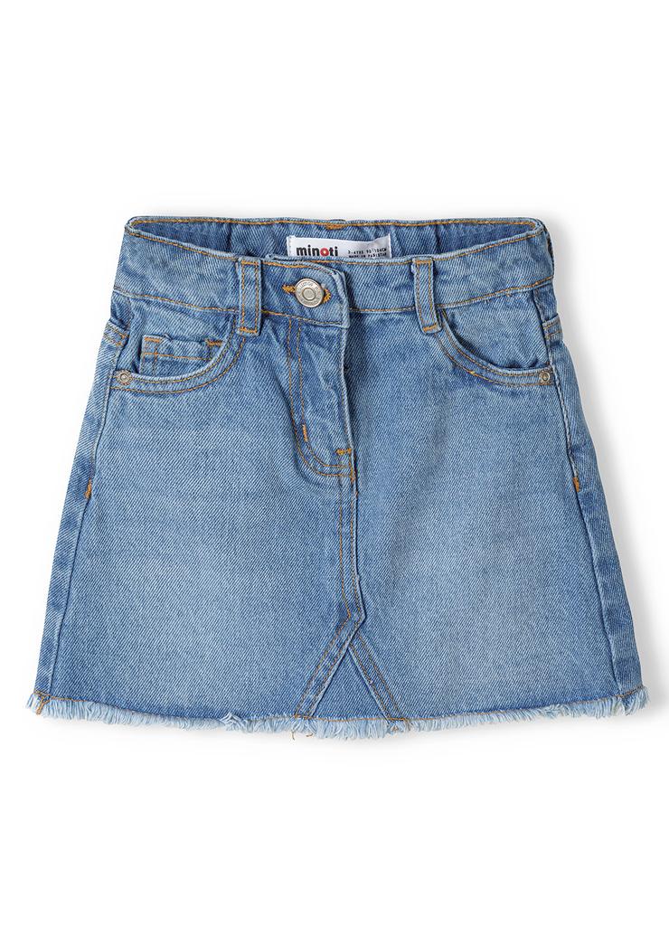 Jeansowa spódniczka krótka niebieska dla niemowlaka