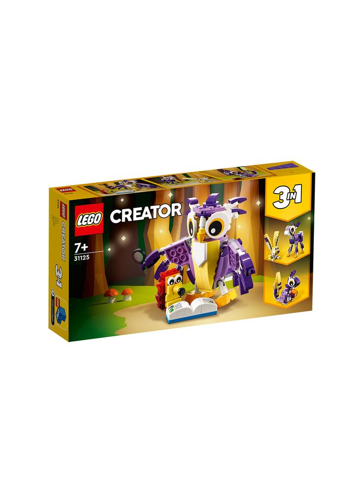 LEGO Creator - Fantastyczne leśne stworzenia 31125 - 175 elementów, wiek 7+