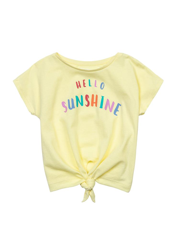 Zółta bluzka niemowlęca z bawełny- Hello Sunshine