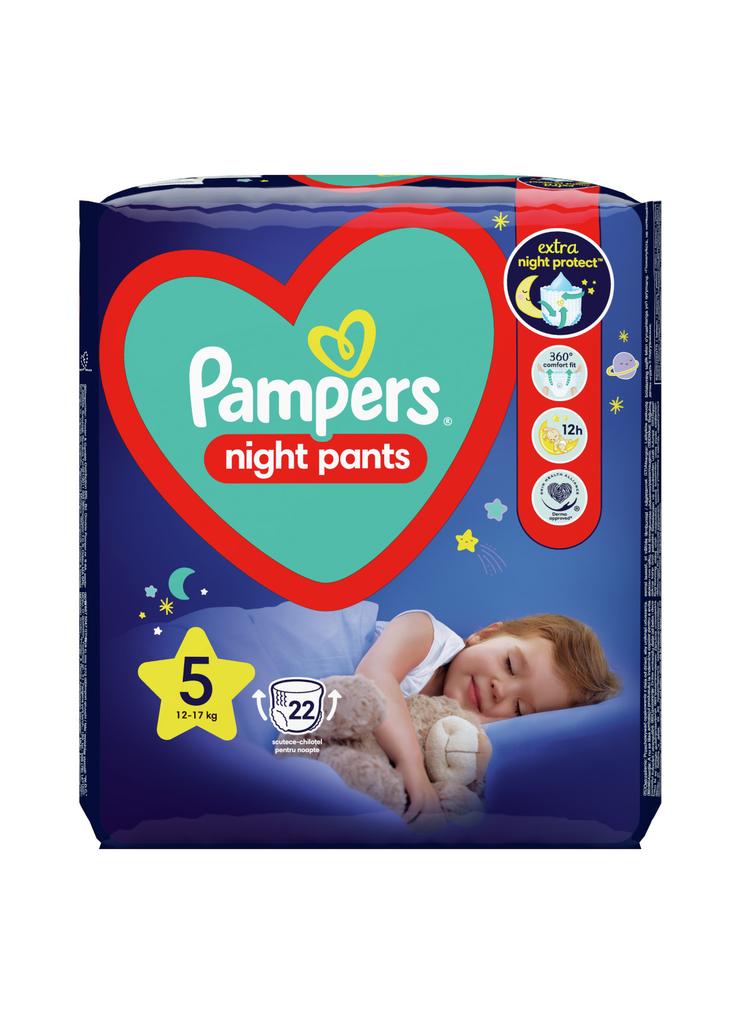 Pampers Night Pants Pieluchomajtki, rozmiar 5, 22 sztuk, 12kg-17kg