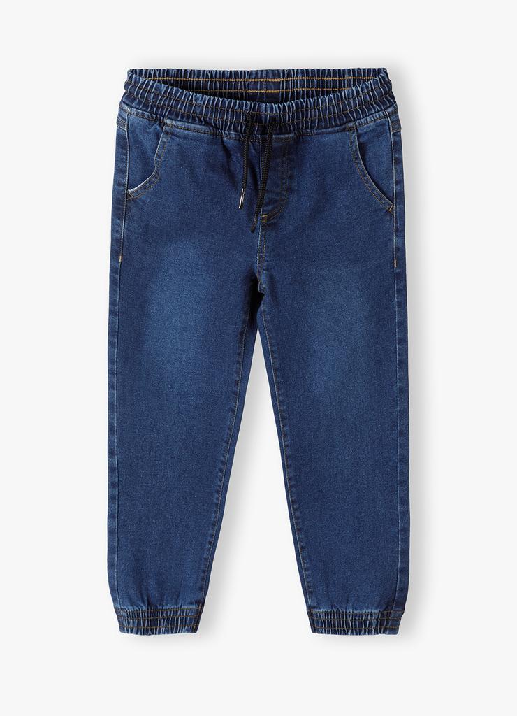 Spodnie jeansowe granatowe z gumką w pasie - 5.10.15.
