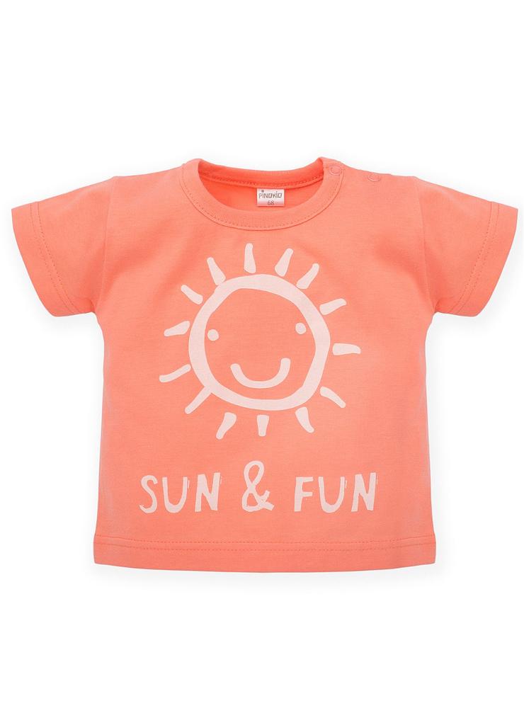 T-Shirt niemowlęcy pomarańczowy