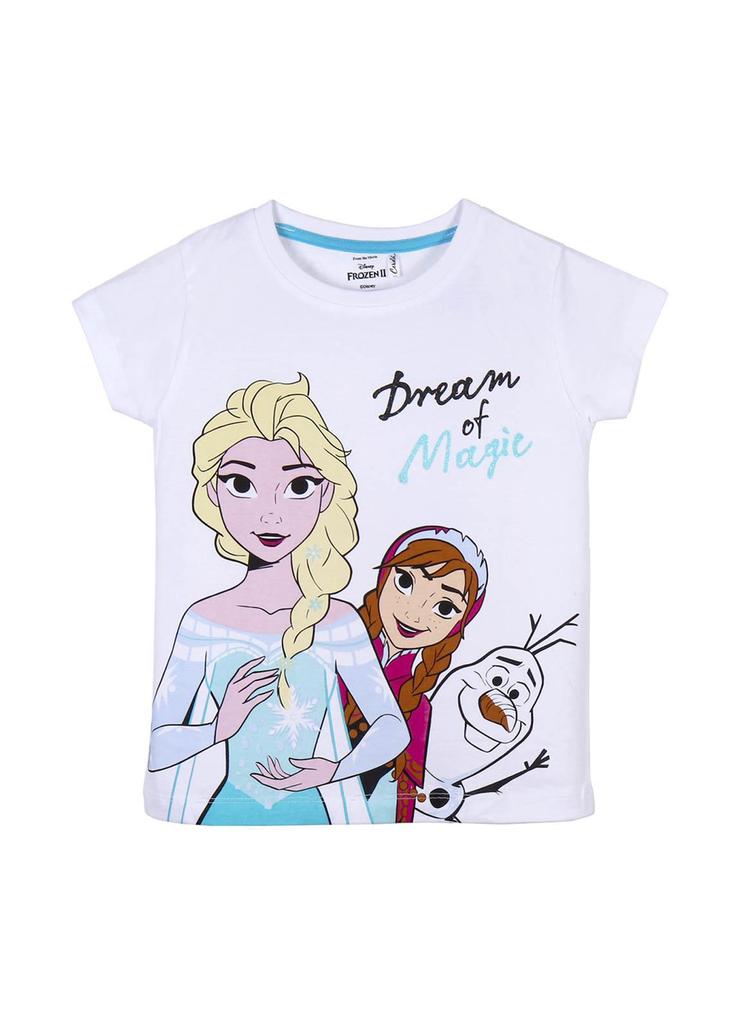 Biała koszulka dziewczęca Frozen