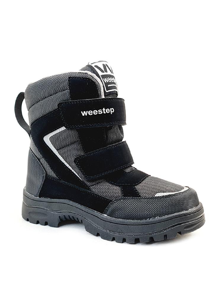 Szare śniegowce- buty zimowe chłopięce Weestep
