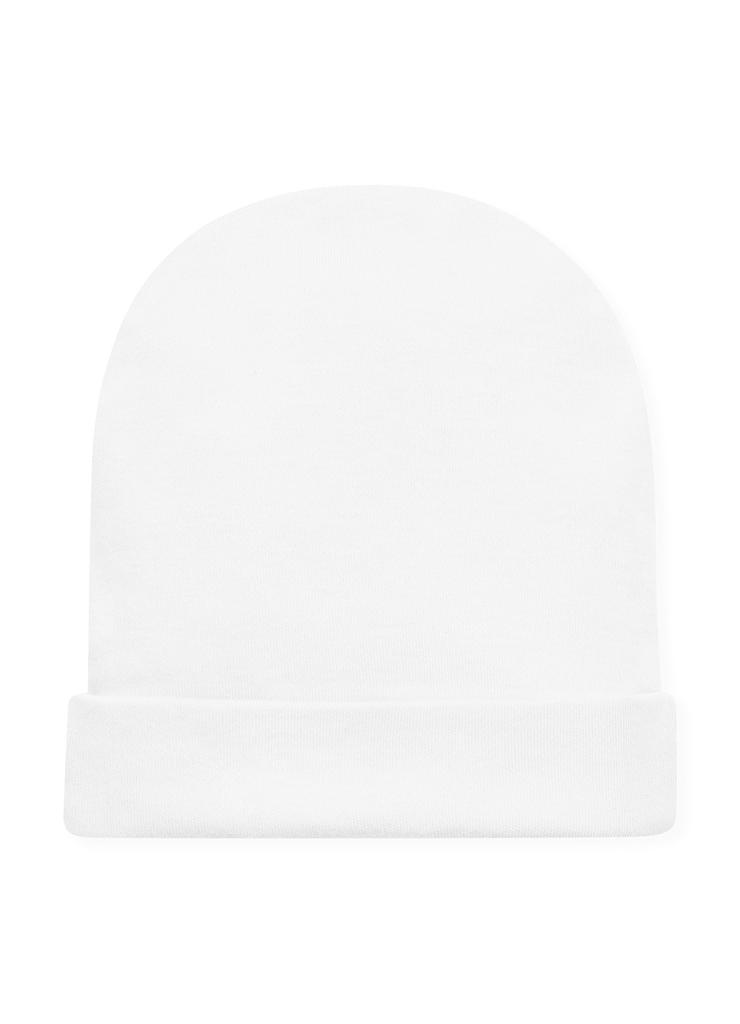 Biała czapka bawełniana dla niemowlaka LOVELY DAY - Pinokio