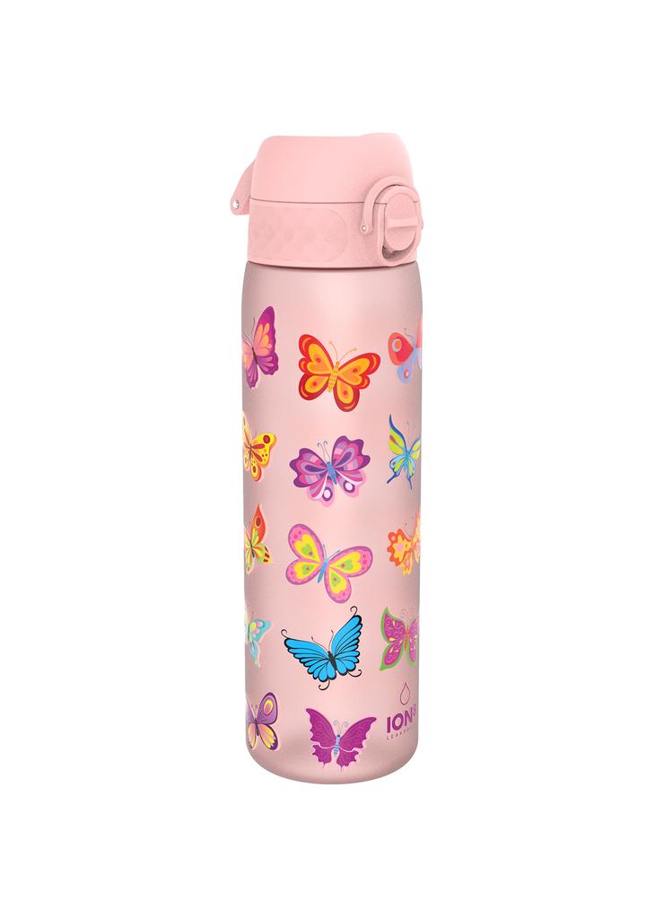 Butelka na wodę ION8 BPA Free Bytterfly 500ml - różowa