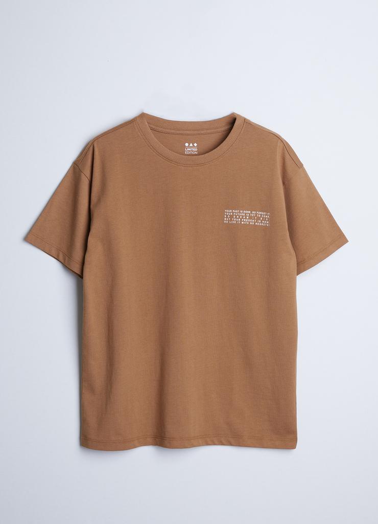 Bawełniany brązowy t-shirt dla dziecka - unisex - Limited Edition