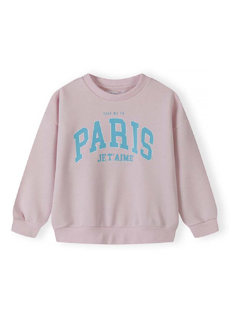 Bluza dresowa różowa dla dziewczynki-  Paris