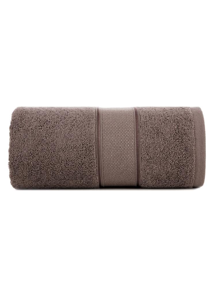 Ręcznik kąpielowy LIANA z bawełny 50x90 cm jasnobrązowy