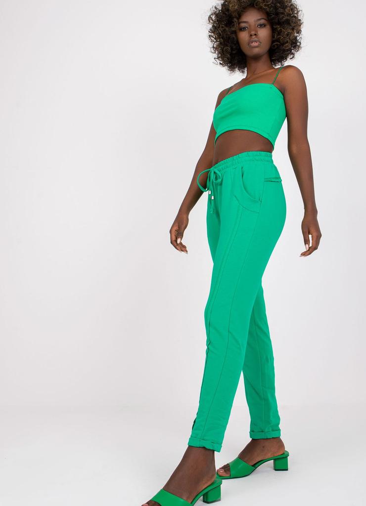 Spodnie dresowe damskie -  zielone