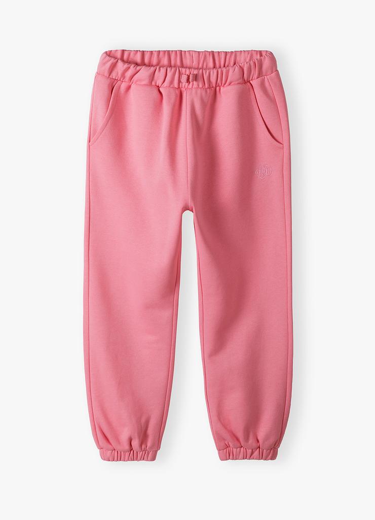 Różowe spodnie dresowe dla dziewczynki - Limited Edition