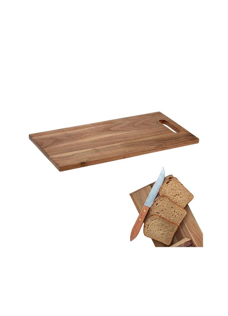 Kuchenna deska drewniana do krojenia serwowania z uchwytem 50x25,5 cm