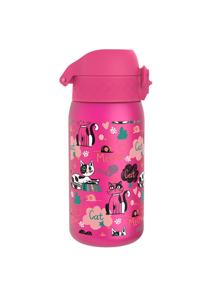 Butelka na wodę ION8 BPA Free Cats 350ml - różowa