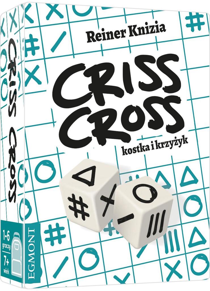 Gry dziecięce Criss Cross. Kostka i krzyżyk wiek 7+