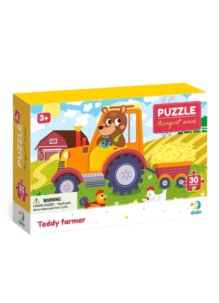 Puzzle profesje Farmer teddy  - 30 el wiek 3+