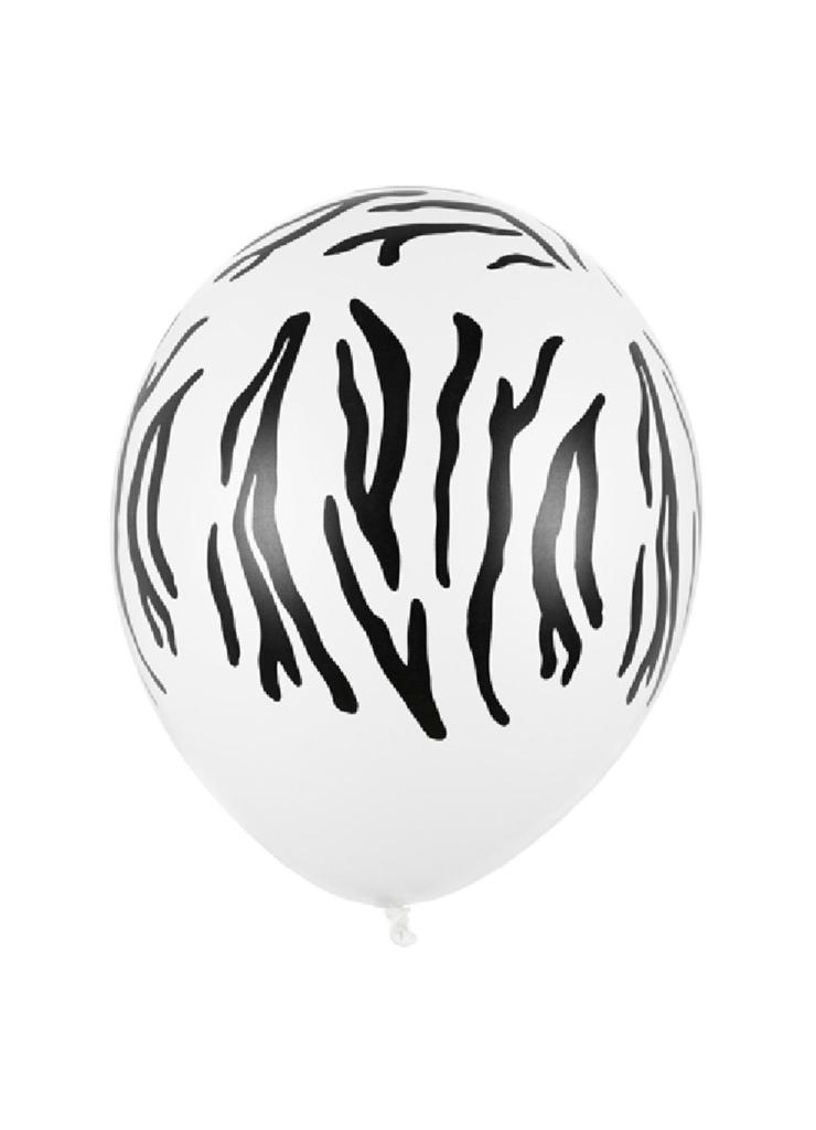 Balony Zebra, Pastel Pure White 50 szt.