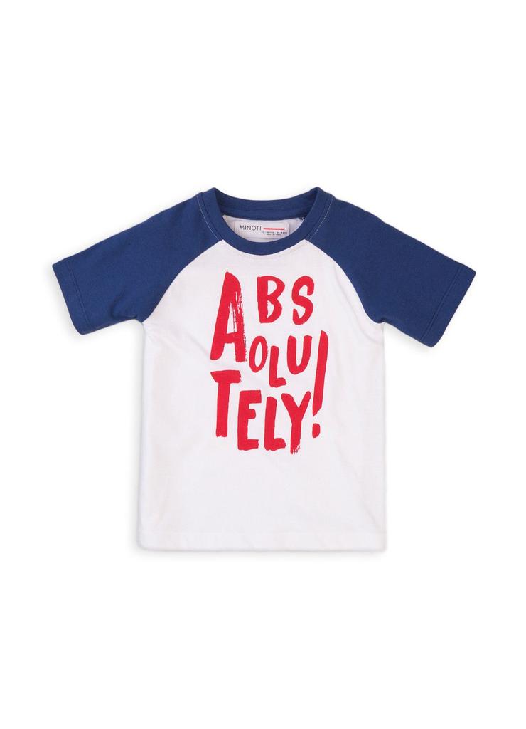 Bawełniany T-shirt niemowlęcy z napisem