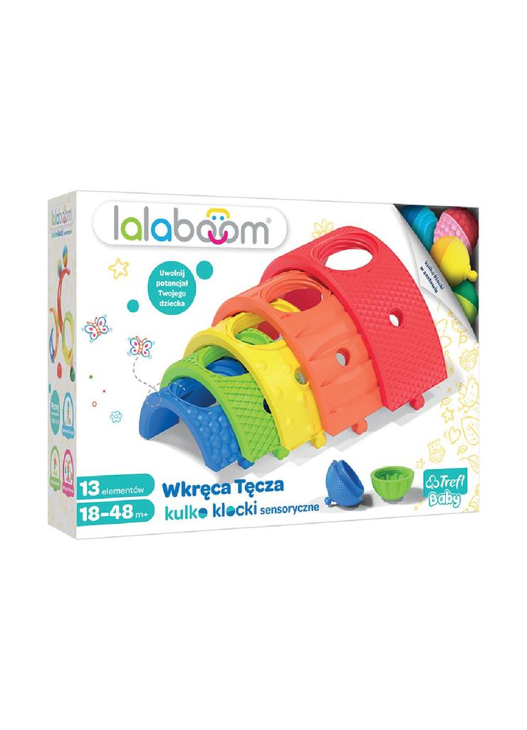 Zestaw zabawek sensorycznych Lalaboom - Wkręca Tęcza
