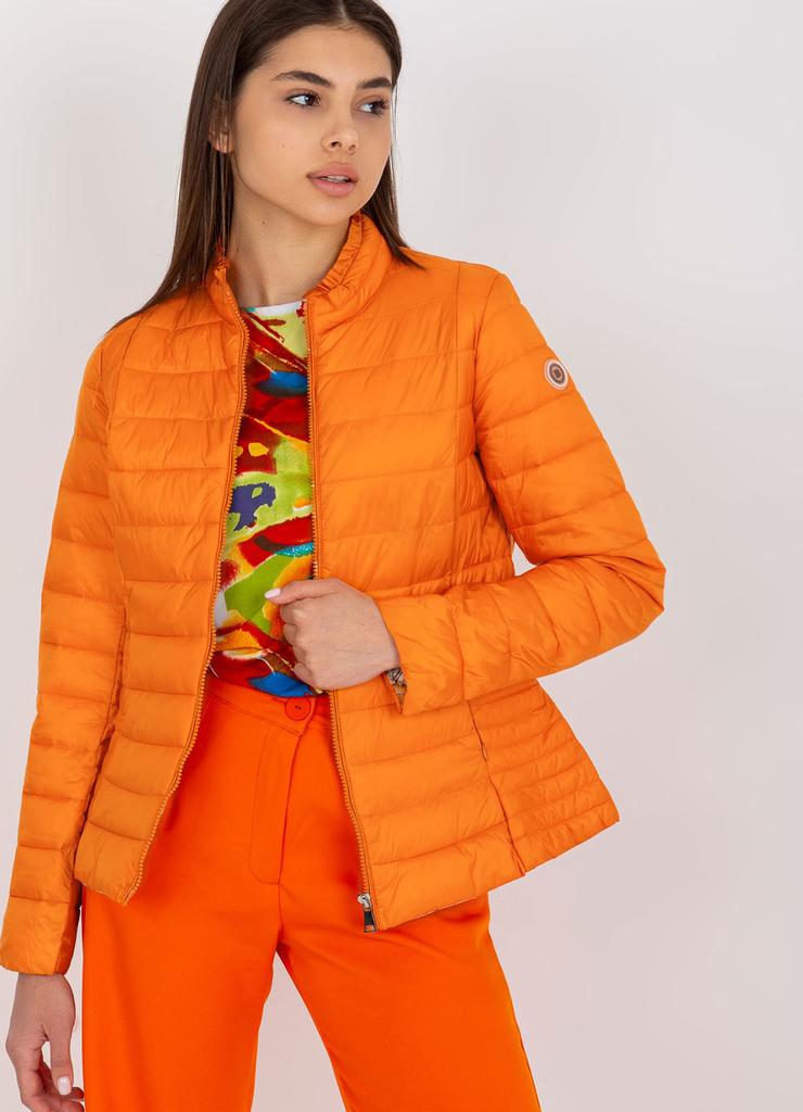 Pomarańczowa kurtka pikowana bez kaptura Daphne