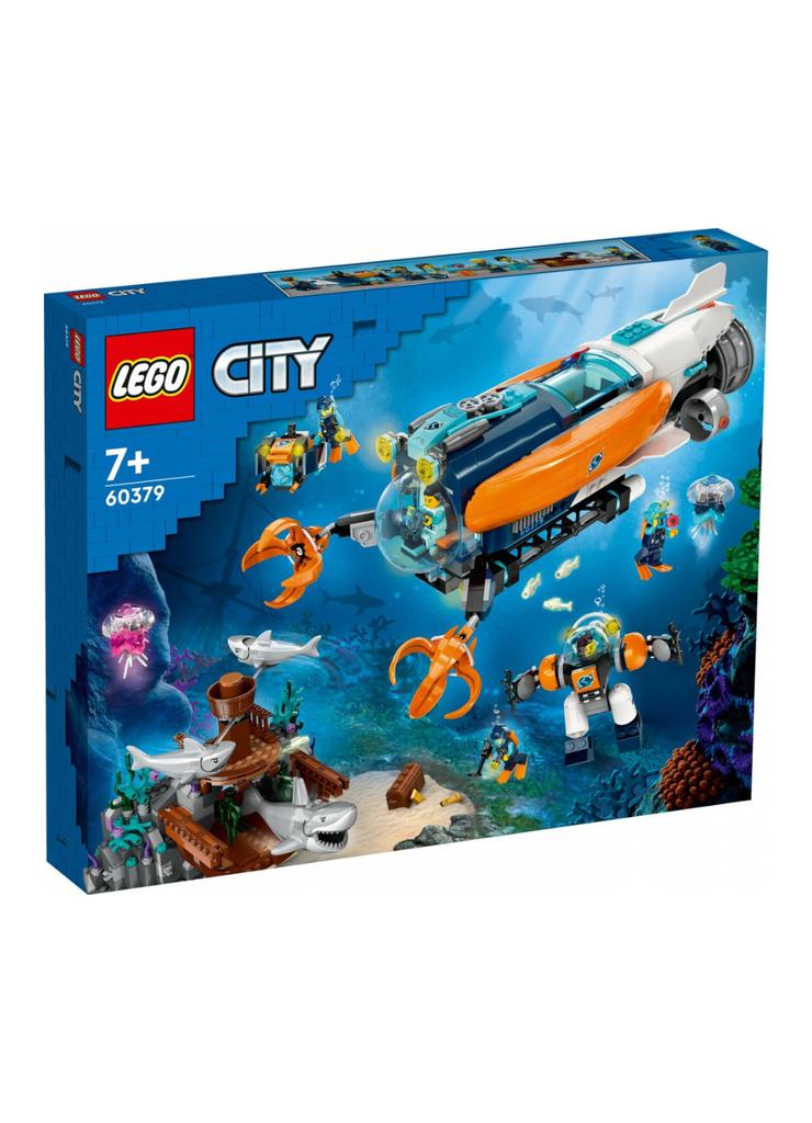 Klocki LEGO City 60379 Łódź podwodna badacza dna morskiego - 842 elementy, wiek 7 +