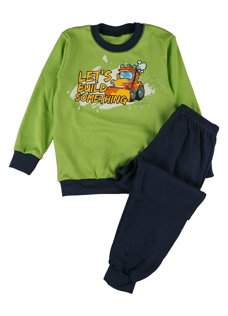 Chłopięca zielona piżama z nadrukiem Tup Tup