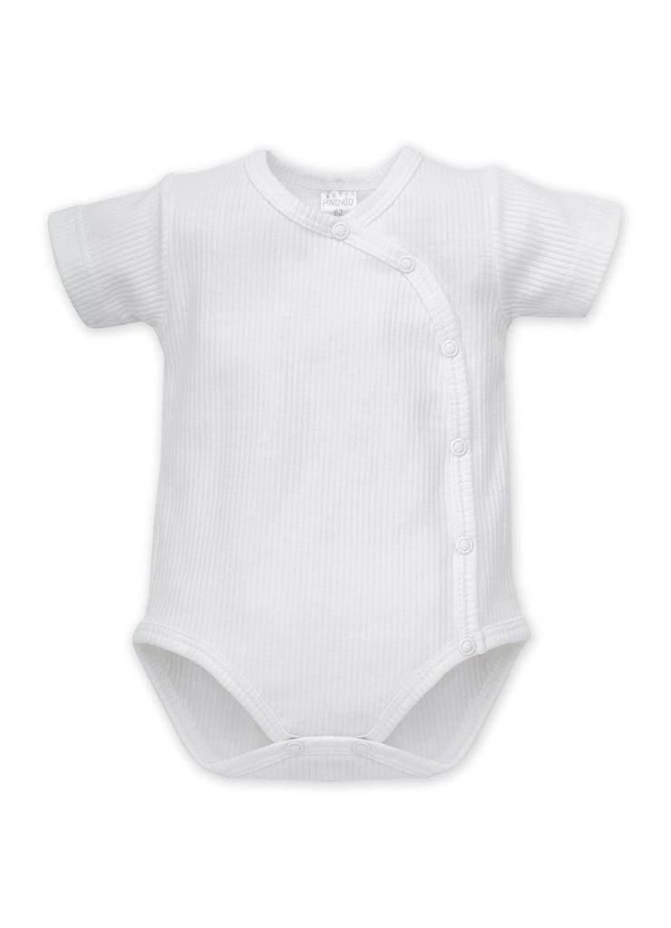 Body kopertowe niemowlęce z krótkim rękawem białe