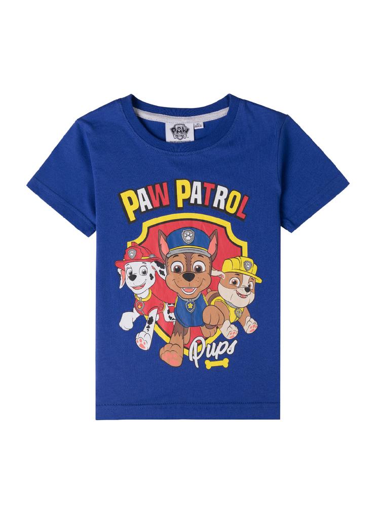 Niebieski t-shirt dla chłopca bawełniany Psi Patrol