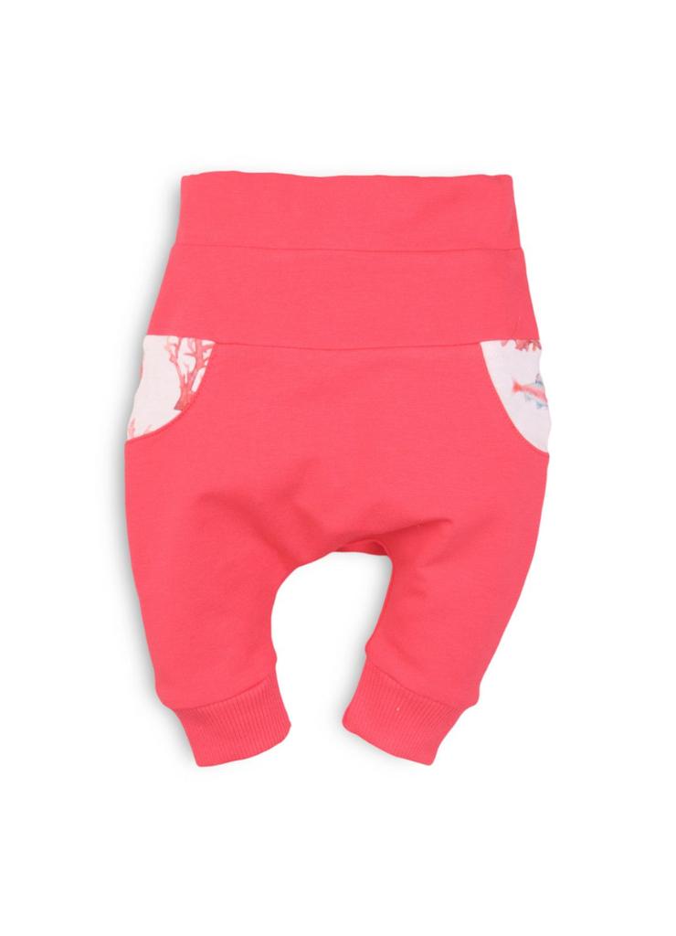 Spodnie dresowe niemowlęce - różowe