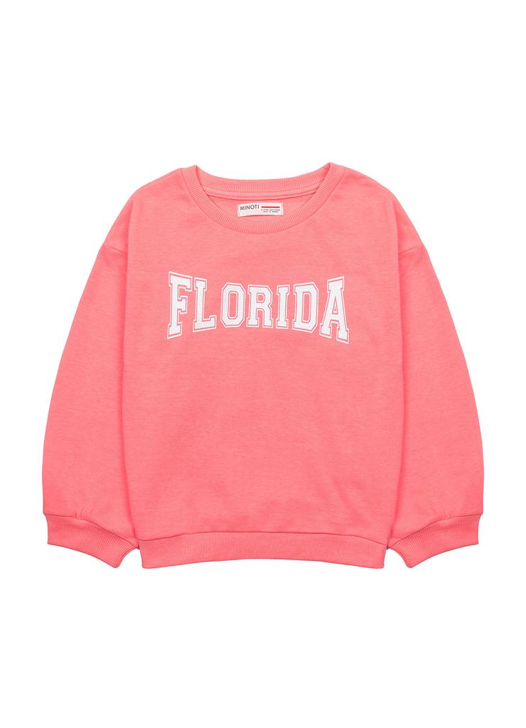 Różowa bluza dziewczęca z napisem Florida