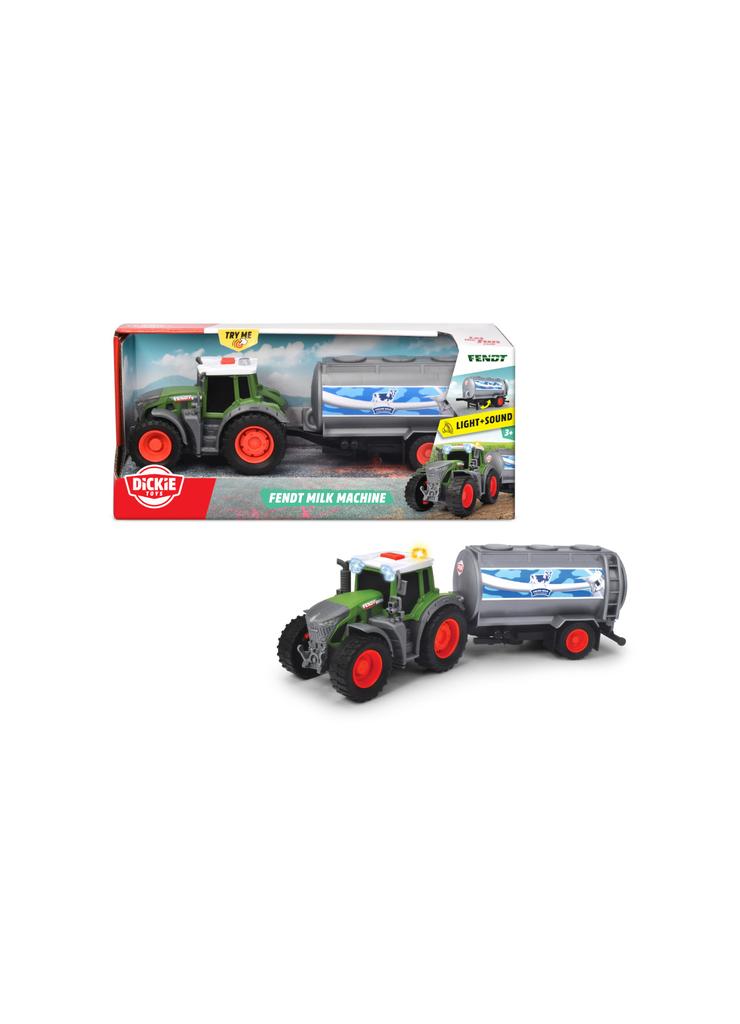 Dickie Farm - Traktor z przyczepą na mleko 26 cm