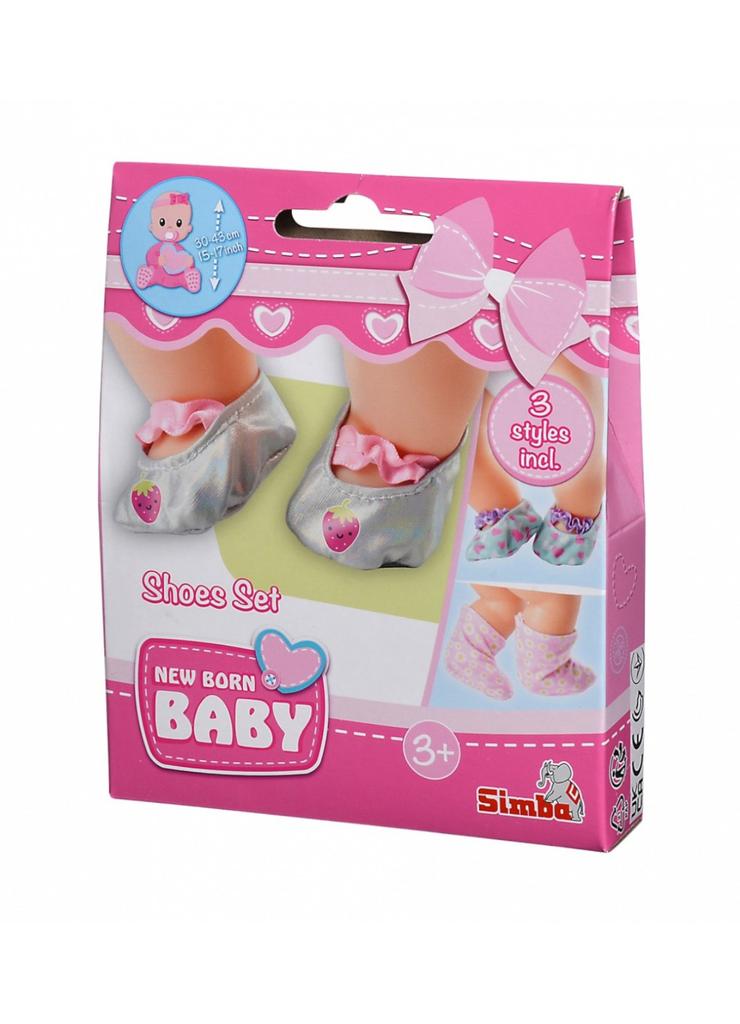 Zestaw bucików dla lalki New Born Baby