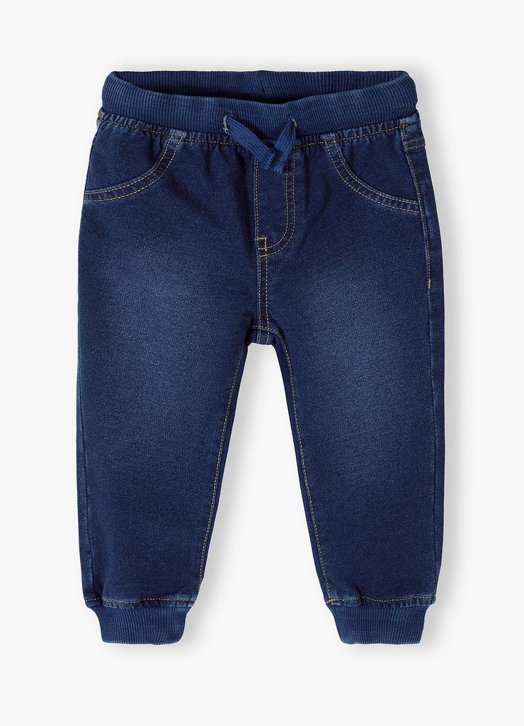Dzianinowe spodnie jogery z imitacji jeansu - 5.10.15.