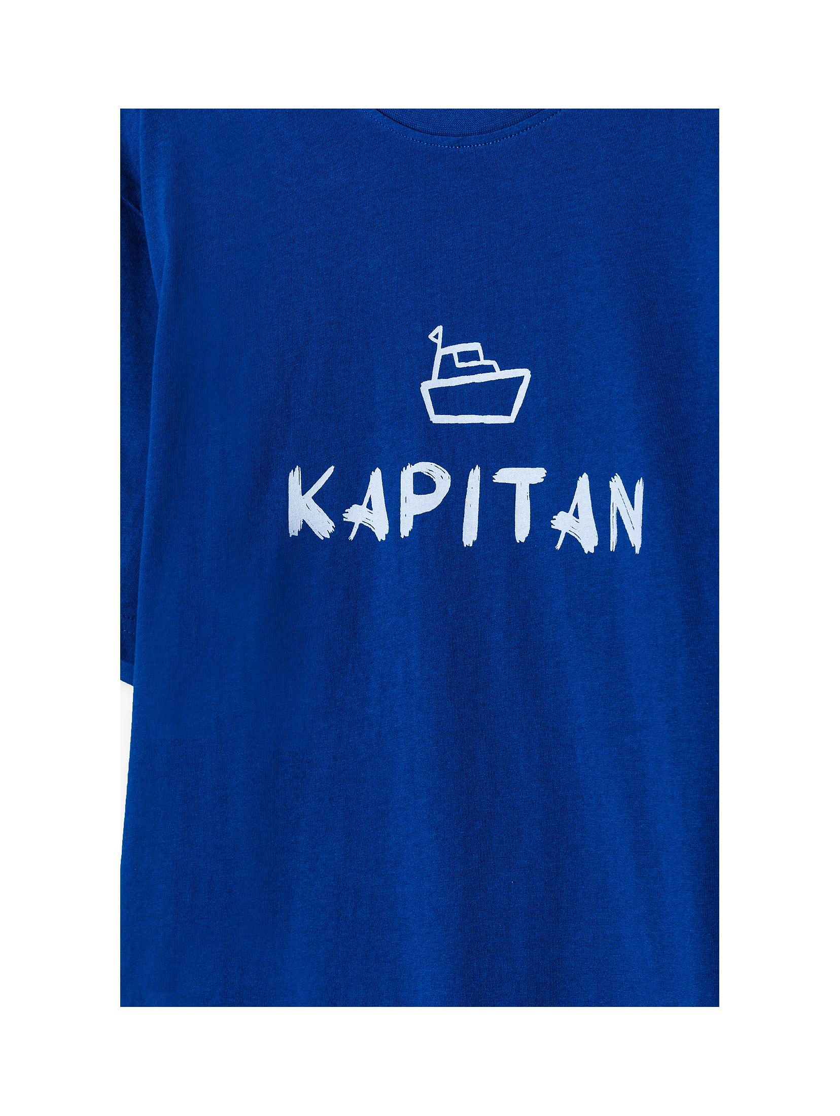 Bawełniany t-shirt męski z nadrukiem - KAPITAN