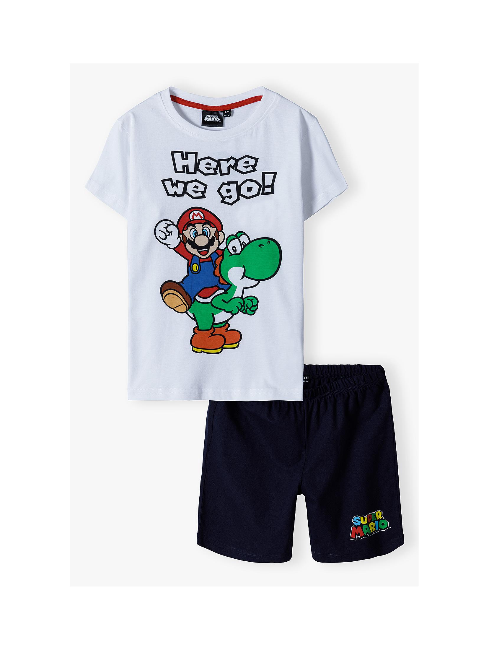 Piżama dla chłopca z krótkim rękawem Super Mario