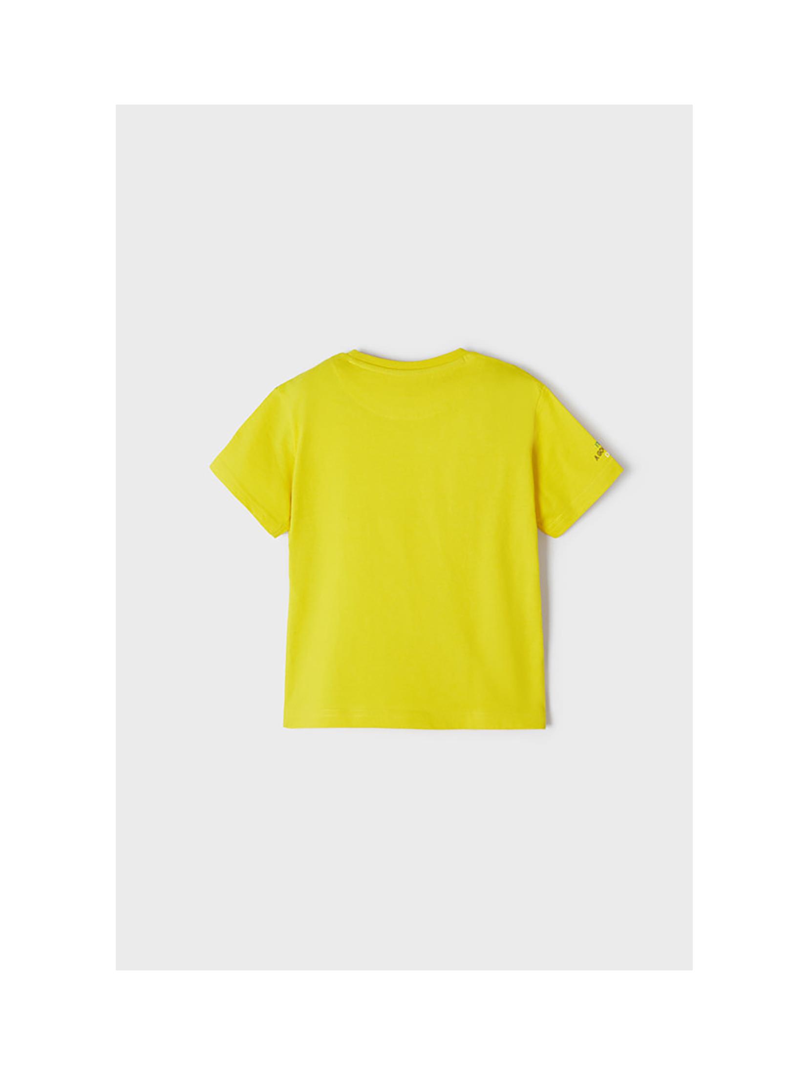 Koszulka chłopięca z krótkim rękawem żółty Mayoral