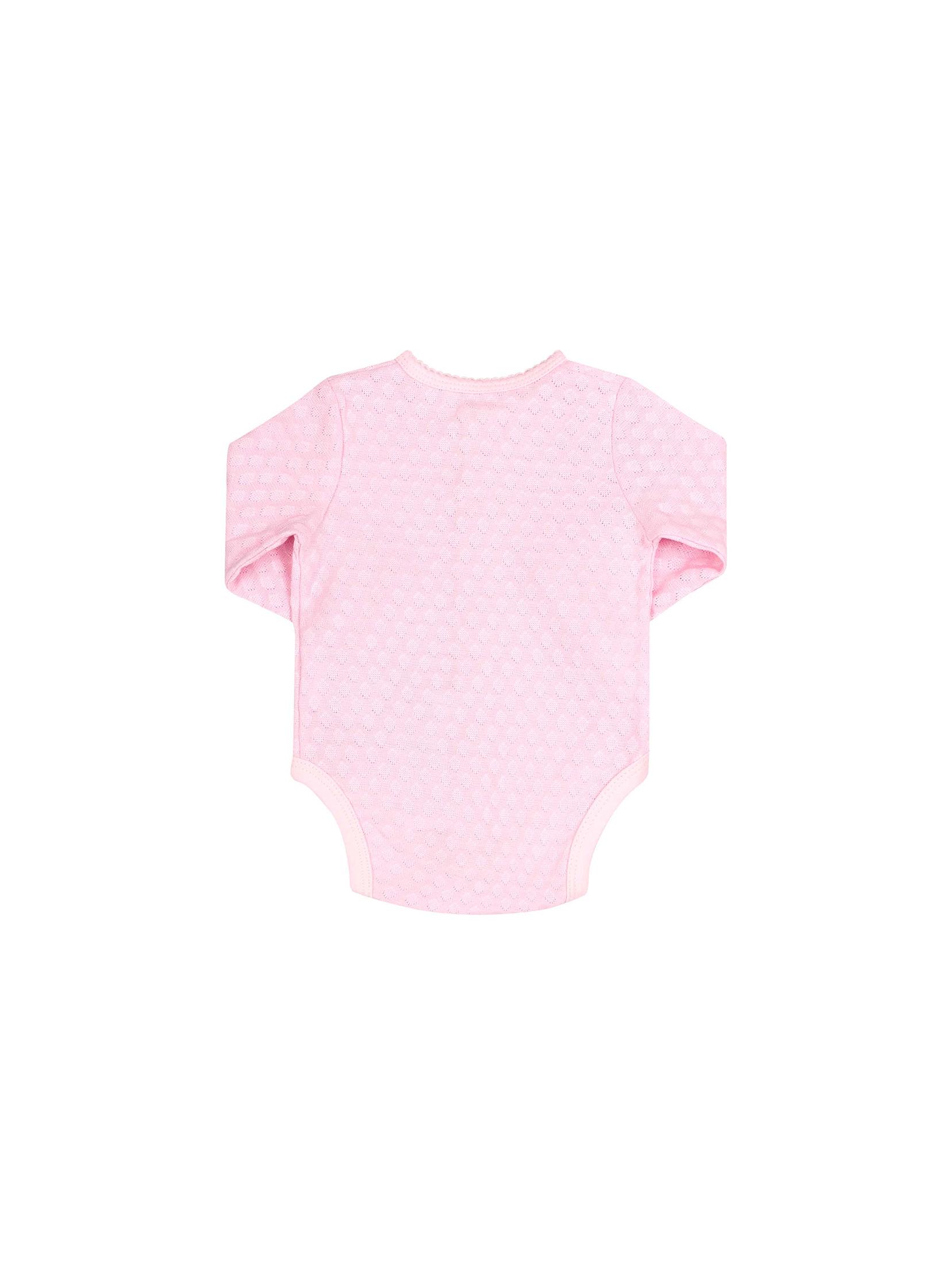 Bawełniane body niemowlęce różowe