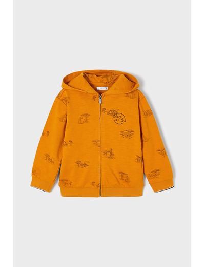 Bluza chłopięca z kapturem Mayoral - pomarańczowa