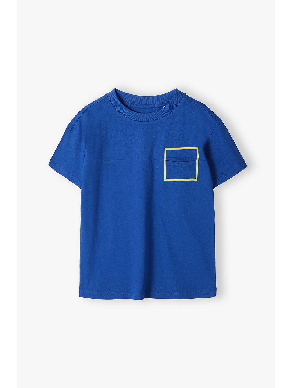 Niebieski t-shirt chłopięcy z kieszonką - Lincoln&Sharks