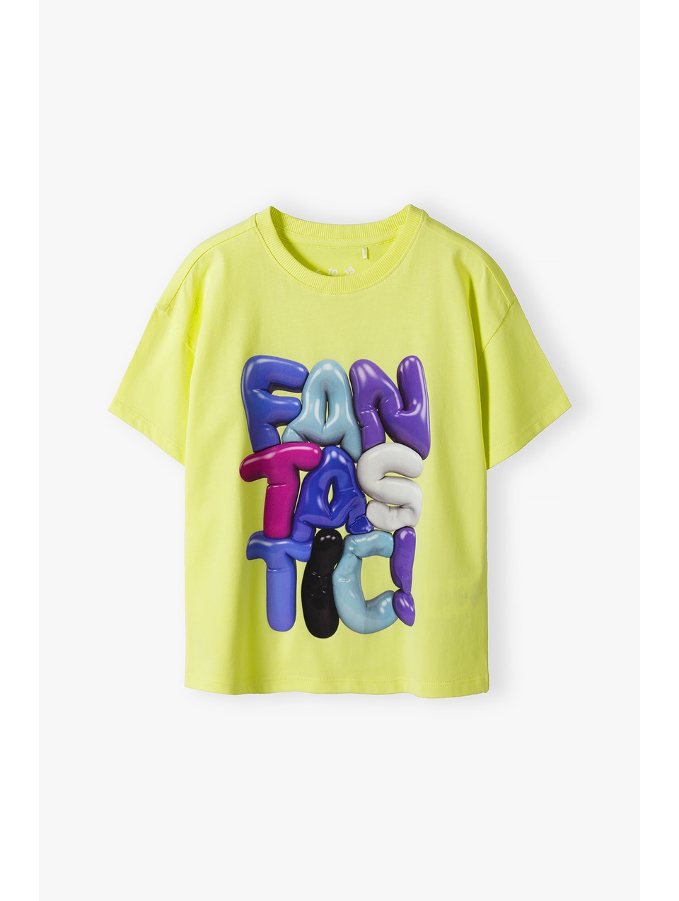 T-shirt chłopięcy limonkowy Fantastic - 5.10.15.